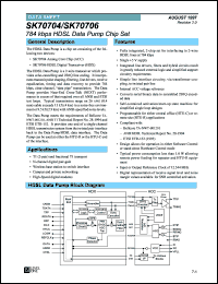 datasheet for SK70706HDX by Level One Communications