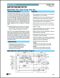 datasheet for SK70720MDSP by Level One Communications