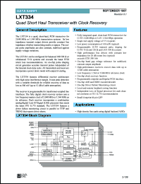 datasheet for LXT334 by Level One Communications