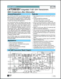 datasheet for LXT350PE by Level One Communications