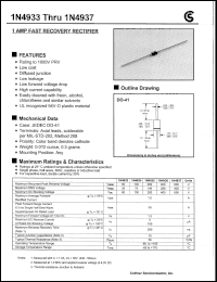 datasheet for 1N4937 by 