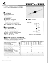 datasheet for 1N5405 by 