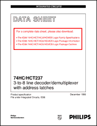 datasheet for 74HCT237U by Philips Semiconductors