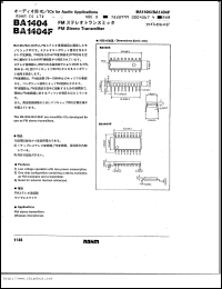 datasheet for BA1404 by ROHM
