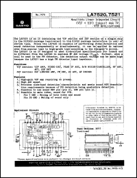 datasheet for LA7520 by SANYO Electric Co., Ltd.