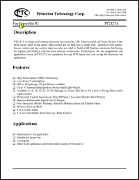 datasheet for PT2127A-B40 by Princeton Technology Corp.