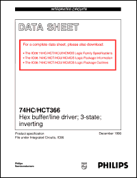 datasheet for 74HC366D by Philips Semiconductors