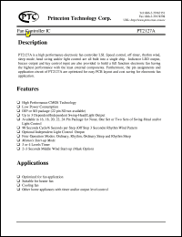 datasheet for PT2127A-M80S by Princeton Technology Corp.