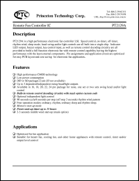 datasheet for PT2129A-S21 by Princeton Technology Corp.