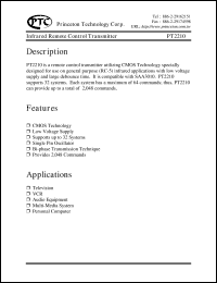 datasheet for PT2210 by Princeton Technology Corp.