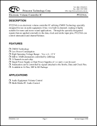 datasheet for PT2254A by Princeton Technology Corp.