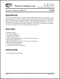 datasheet for PT2256 by Princeton Technology Corp.