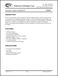 datasheet for PT2257 by Princeton Technology Corp.