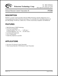 datasheet for PT2266 by Princeton Technology Corp.