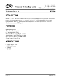 datasheet for PT2308-S by Princeton Technology Corp.