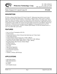 datasheet for PT2320 by Princeton Technology Corp.