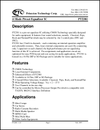 datasheet for PT2381 by Princeton Technology Corp.