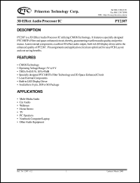 datasheet for PT2387 by Princeton Technology Corp.