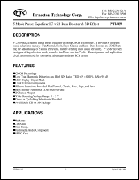 datasheet for PT2389 by Princeton Technology Corp.