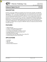 datasheet for PT2395 by Princeton Technology Corp.