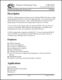 datasheet for PT2396-S by Princeton Technology Corp.