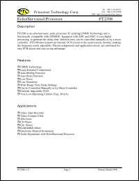 datasheet for PT2398 by Princeton Technology Corp.