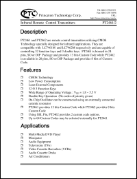 datasheet for PT2461-101 by Princeton Technology Corp.