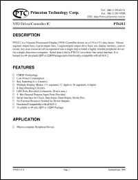 datasheet for PT6312 by Princeton Technology Corp.