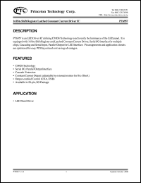 datasheet for PT6957 by Princeton Technology Corp.