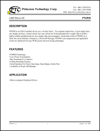 datasheet for PT6958 by Princeton Technology Corp.