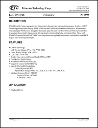 datasheet for PT6608 by Princeton Technology Corp.