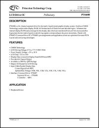 datasheet for PT6608-H by Princeton Technology Corp.