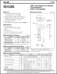 datasheet for IS1U20 by Sharp