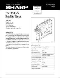 datasheet for BSFH77G25 by Sharp
