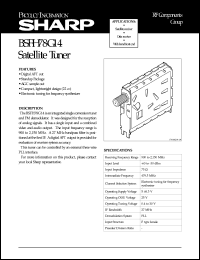 datasheet for BSFH78G14 by Sharp