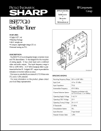 datasheet for BSFJ77G10 by Sharp