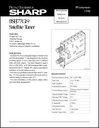 datasheet for BSFJ77G19 by Sharp