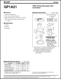 datasheet for GP1A21 by Sharp