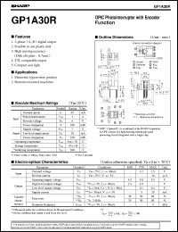 datasheet for GP1A30R by Sharp