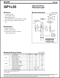datasheet for GP1L55 by Sharp