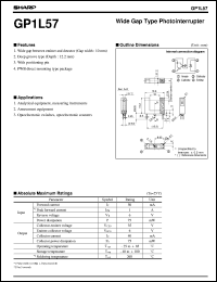 datasheet for GP1L57 by Sharp