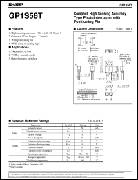 datasheet for GP1S56T by Sharp