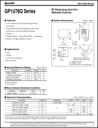 datasheet for GP1U780Q by Sharp