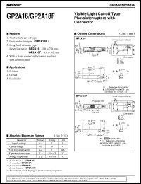 datasheet for GP2A18F by Sharp