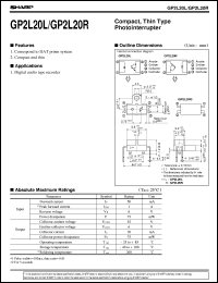 datasheet for GP2L20L by Sharp