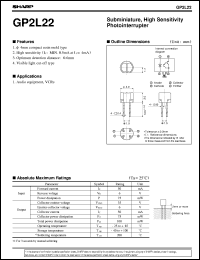 datasheet for GP2L22 by Sharp