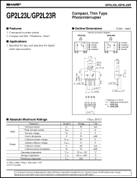 datasheet for GP2L23L by Sharp