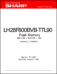 datasheet for LH28F800BVB-TTL90 by Sharp