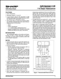 datasheet for GP2W0001YP by Sharp