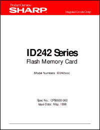 datasheet for ID242GXX by Sharp